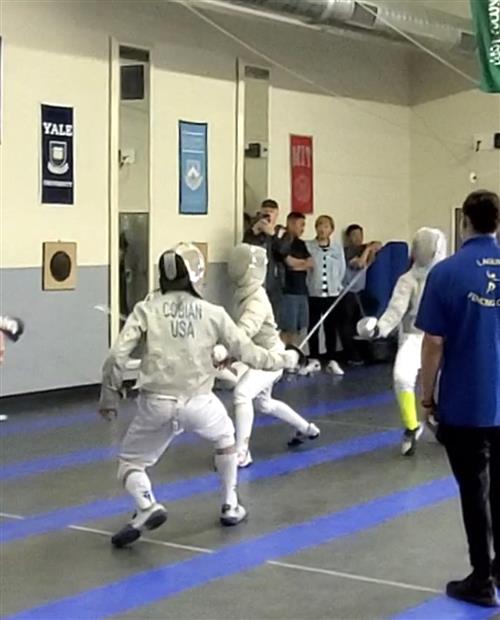 AHS Saber Fencing Gold Medal